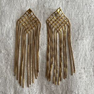 Elegant Gold Fringe Earrings